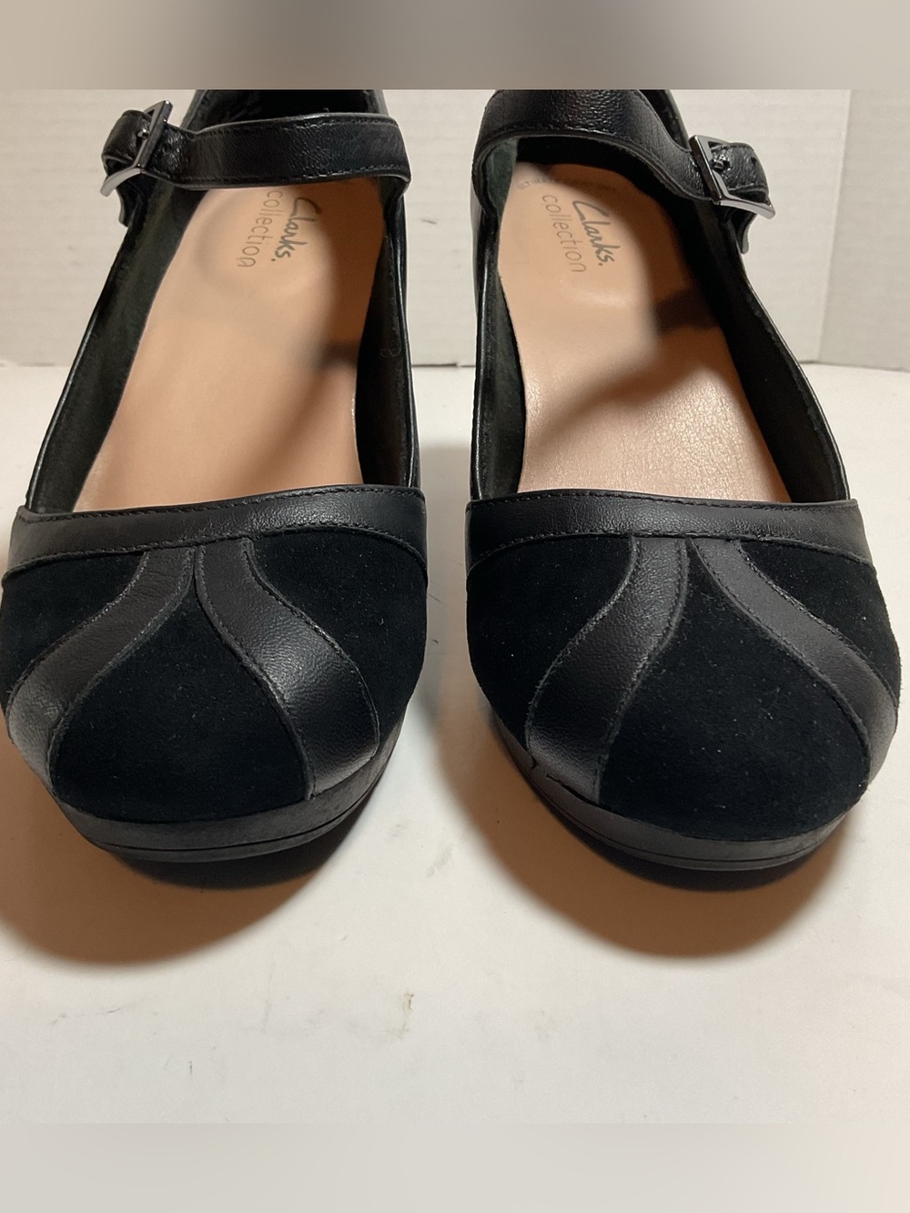 Clarks Ambyr Maryjane Heels Black Leather Pump - Picture 8 of 15